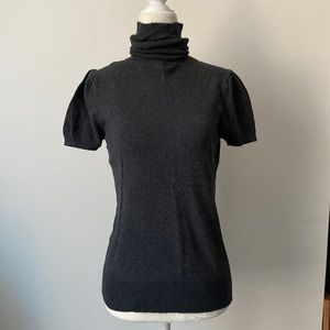 Forever 21 Gray Short Sleeve Turtleneck